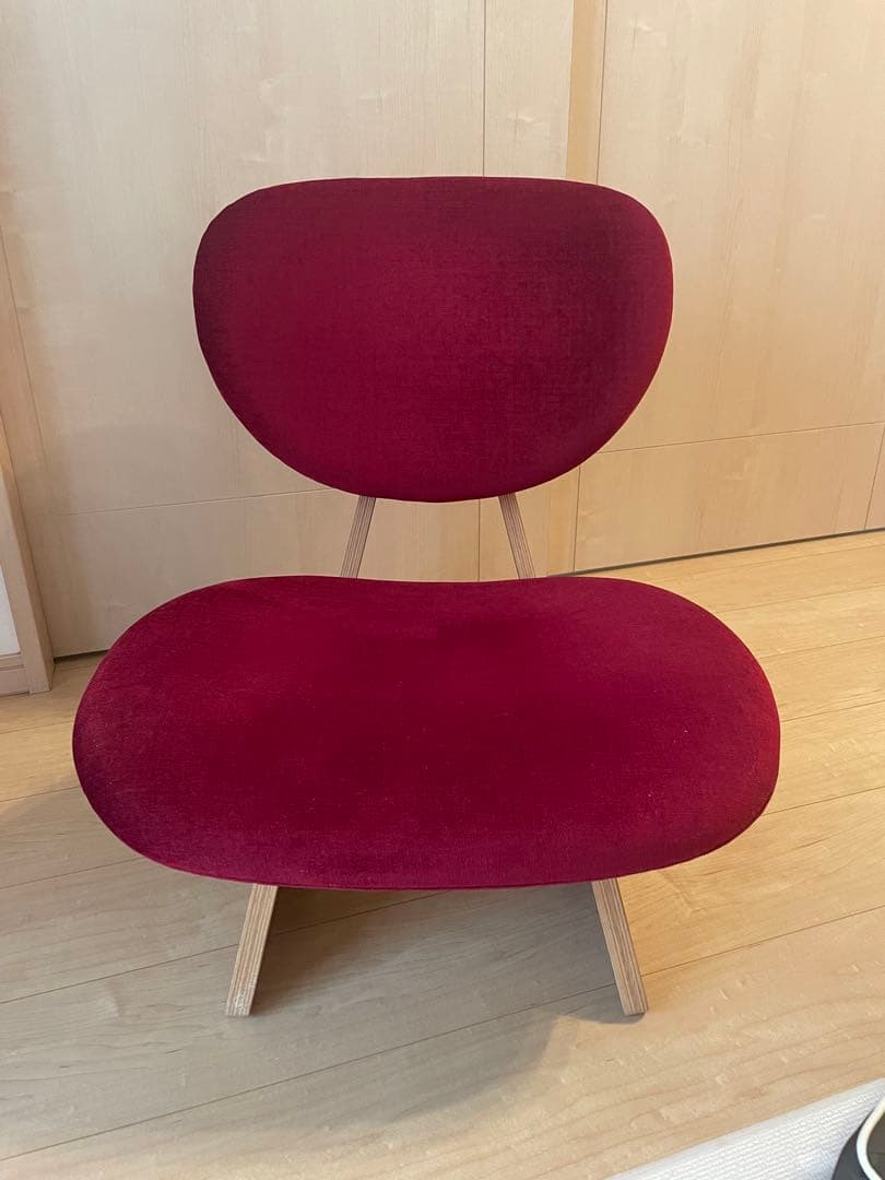 天童木工　TENDO 低座イス　ワインレッド