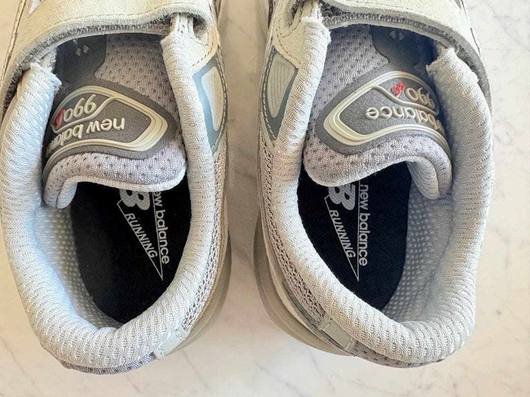 美品 new balance 990 v6 19cm kids m990gl6