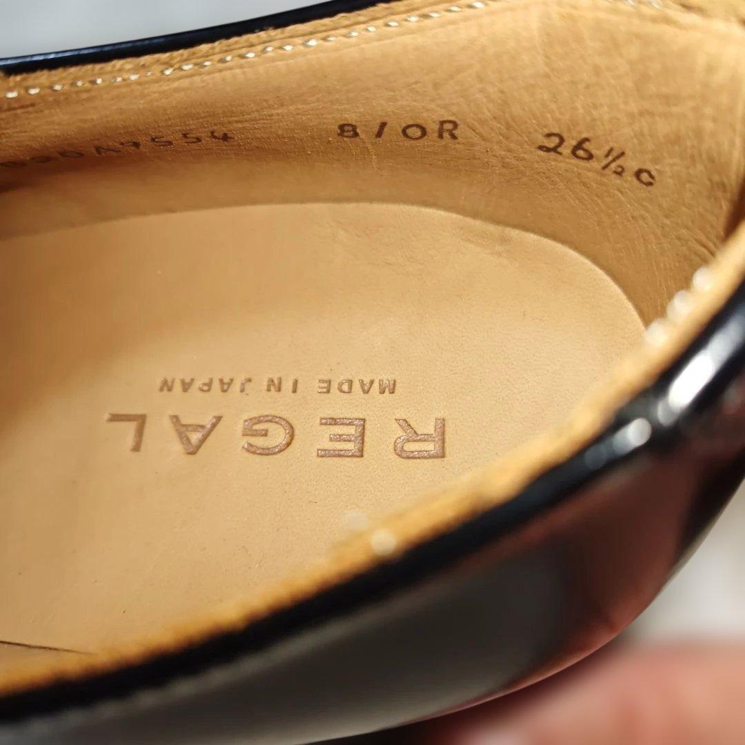 REGAL 810R 26 1/2 ブラック B品 外羽根 プレーントゥ 日本製