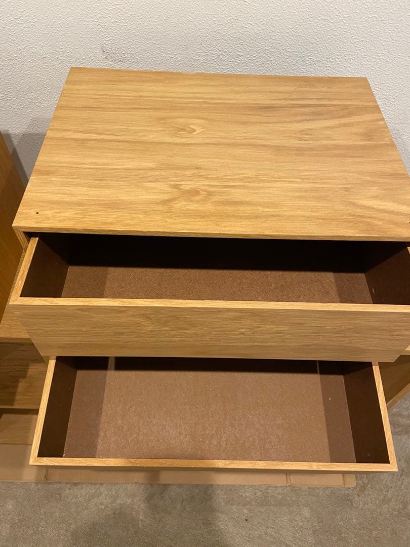 ※専用ページ※①⭐️２個セット⭐️廃盤希少⭐️無印⭐️オーク材⭐️木製収納ケース⭐️