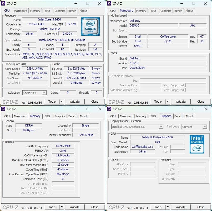 【美品・快適】DELL OptiPlex5060 SFF i5 8400