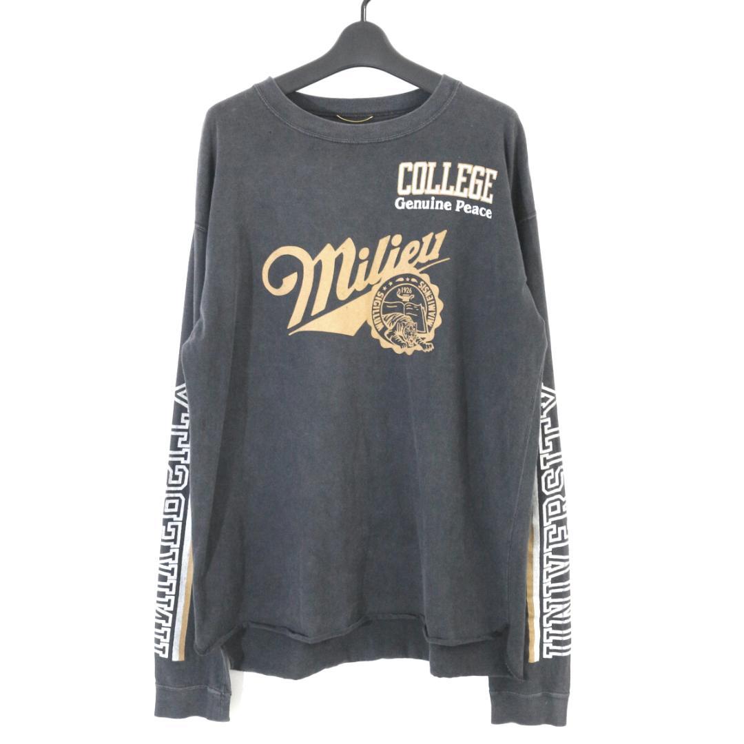 ドゥーズィエムクラス 24SS ロンT / ユーズド加工ロングスリーブTシャツ