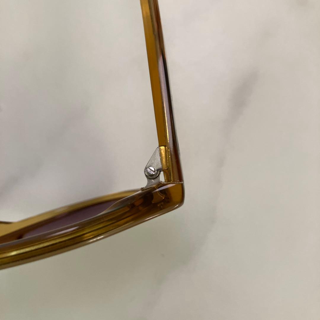 Yama10　MOSCOT クリアブラウン ラウンドサングラス