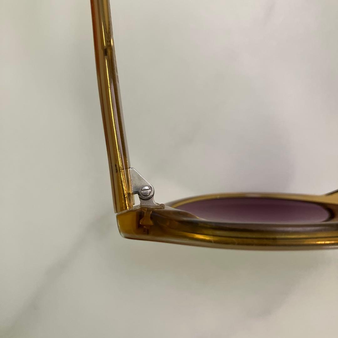 Yama10　MOSCOT クリアブラウン ラウンドサングラス