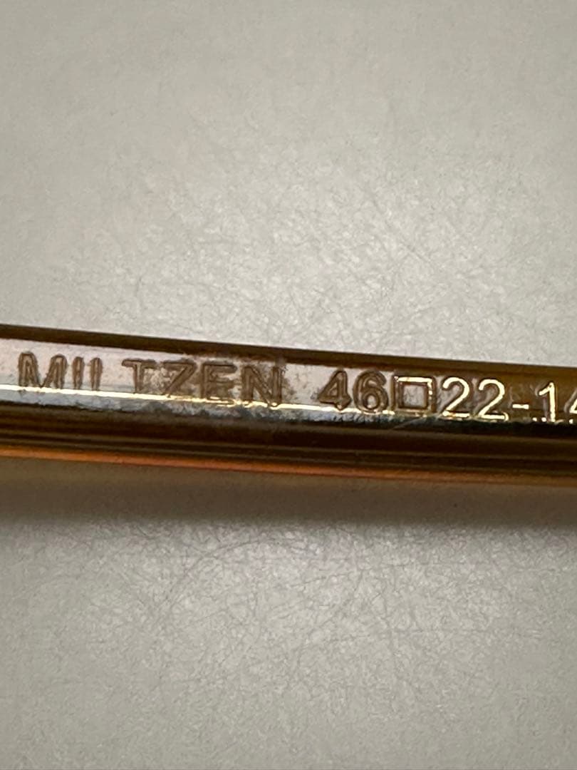 Yama10　MOSCOT クリアブラウン ラウンドサングラス