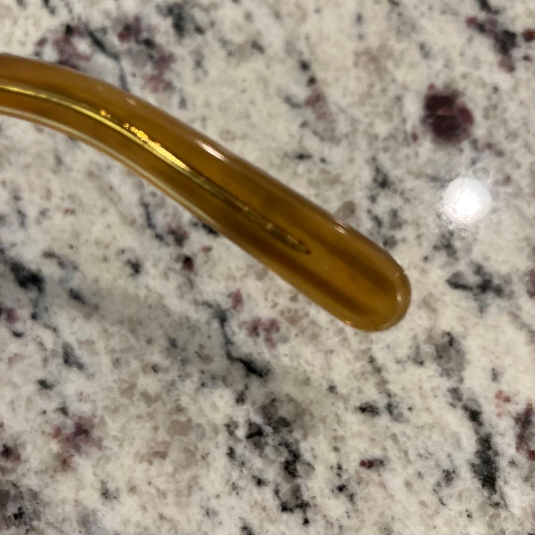 Yama10　MOSCOT クリアブラウン ラウンドサングラス