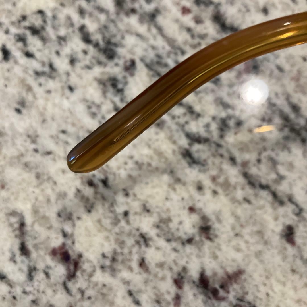 Yama10　MOSCOT クリアブラウン ラウンドサングラス