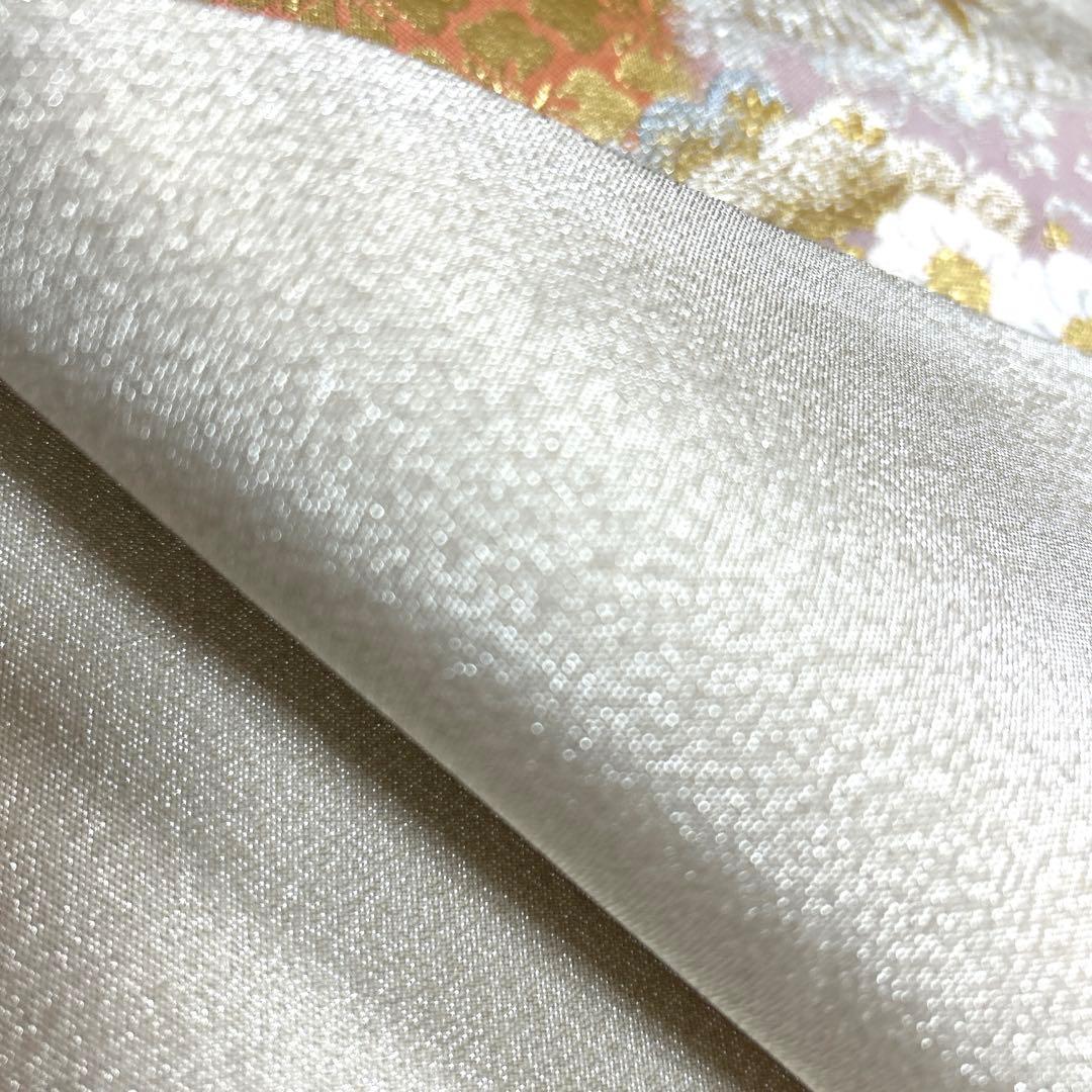 専用ページ　正絹　袋帯《引箔綴　花紋様》