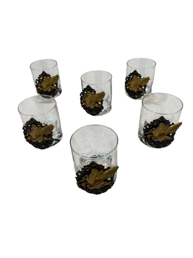 FILLICO フィリコ　ペガサス装飾ガラスグラス6個セットno.40