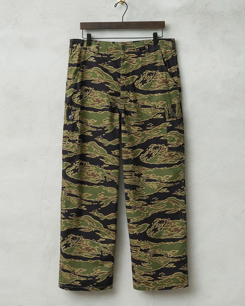 WAIPER.inc 米軍 タイガーストライプ カモ カーゴ トラウザー L