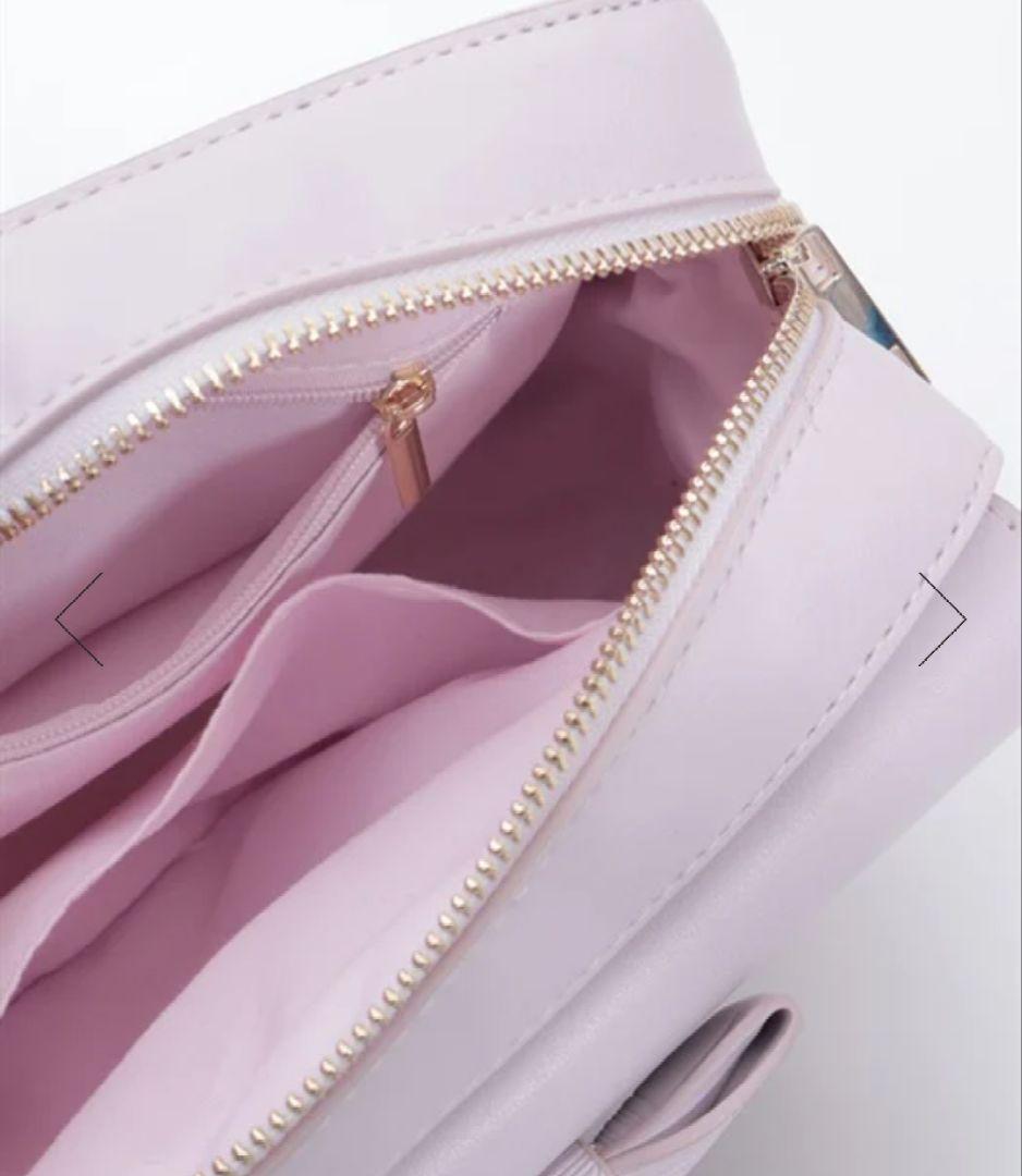 Chalmiere ボンボンショコラ チョコレート柄ショルダーバッグ ピンク