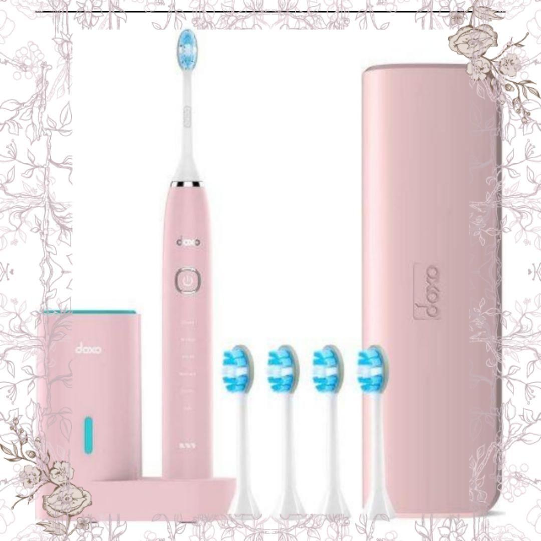 ⭐ 電動歯ブラシ 音波ハブラシ 6種類のモード  替えブラシ4本⭐