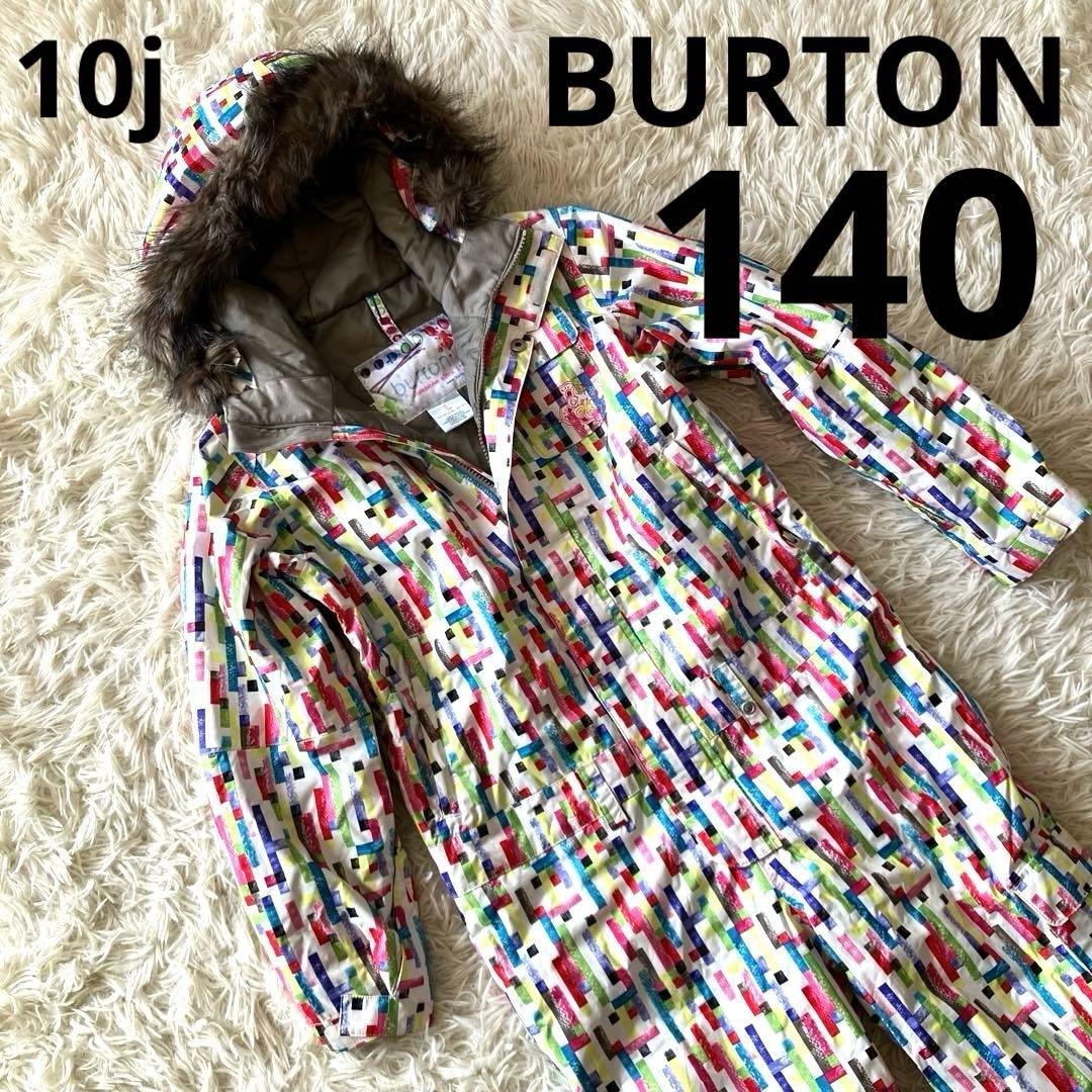#10J✨BURTON バートン✨スキーウェア つなぎ 140 キッズ