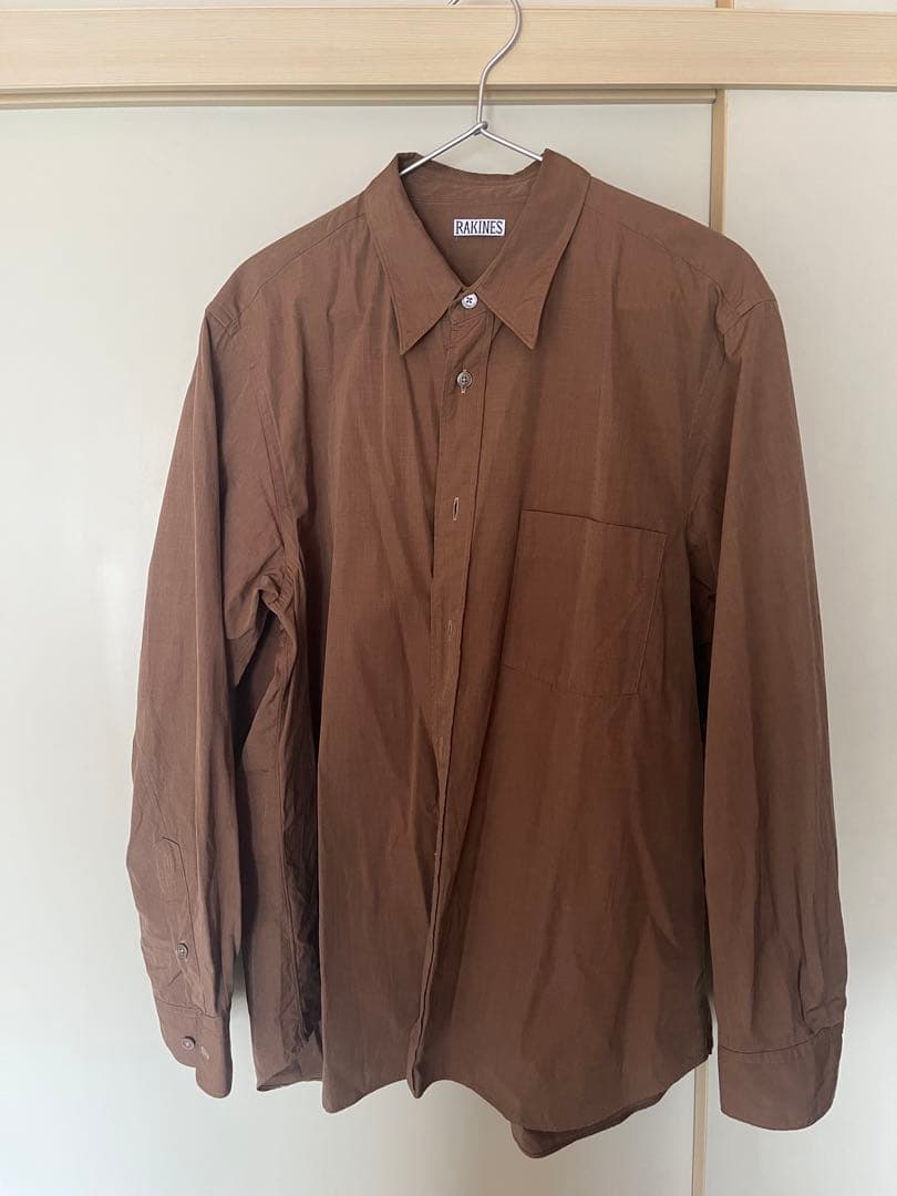 RAKINES シャツ Mサイズ ブラウン COMOLI ラキネス
