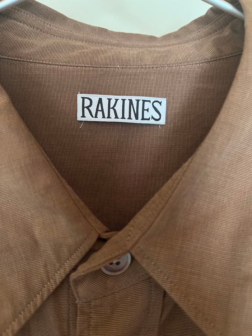 RAKINES シャツ Mサイズ ブラウン COMOLI ラキネス