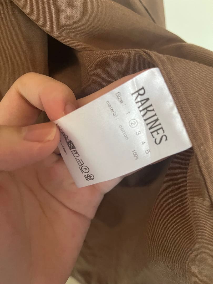 RAKINES シャツ Mサイズ ブラウン COMOLI ラキネス