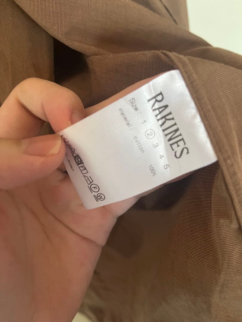 RAKINES シャツ Mサイズ ブラウン COMOLI ラキネス