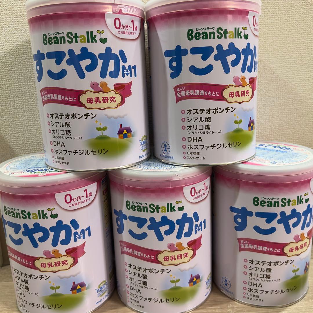 雪印ビーンスターク すこやかM1 800g缶×5