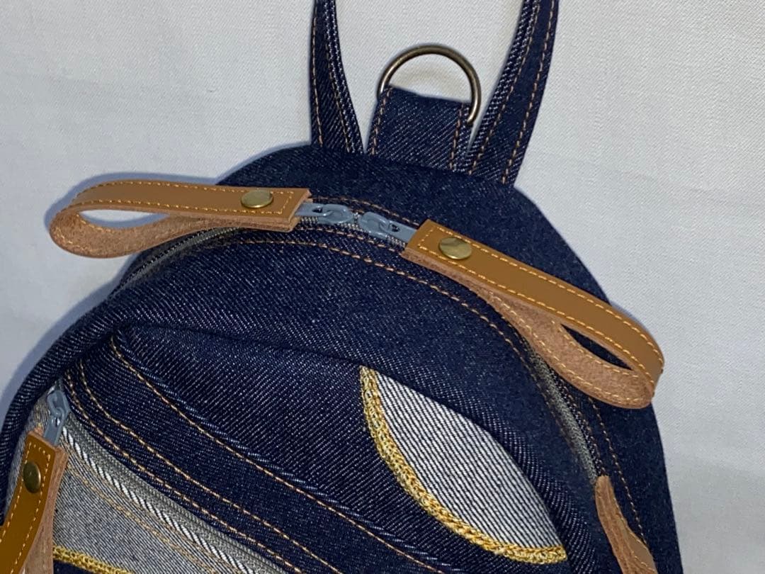 ちこ☆岡山デニム☆bad cat☆☆リュック対応☆ワンショルダーバッグ