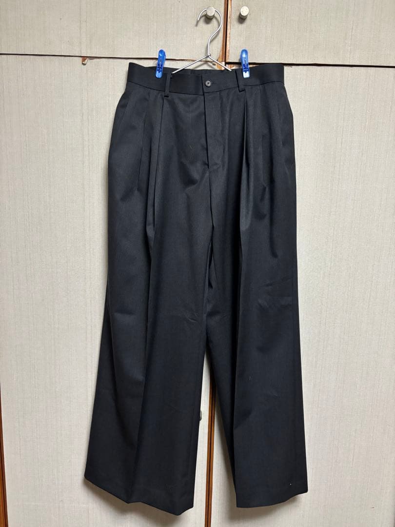SUPER140 3TUCK BAGGY TROUSERS .14サイズ1