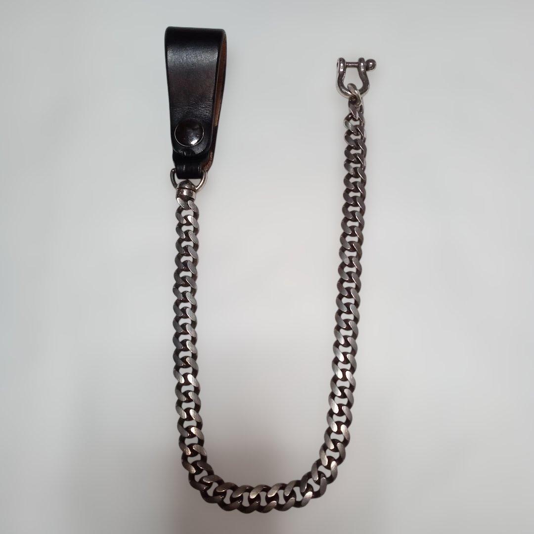 オーパス インセプション ウォレットチェーン シルバー サドルレザー