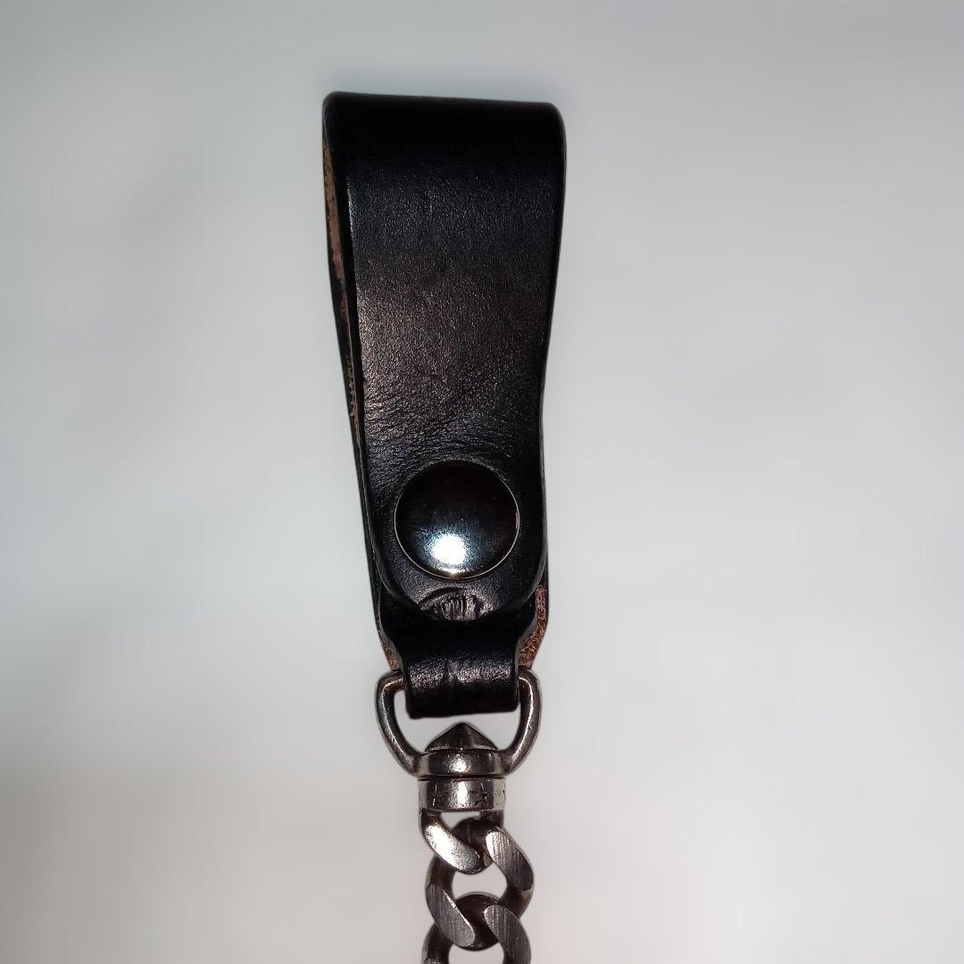 オーパス インセプション ウォレットチェーン シルバー サドルレザー