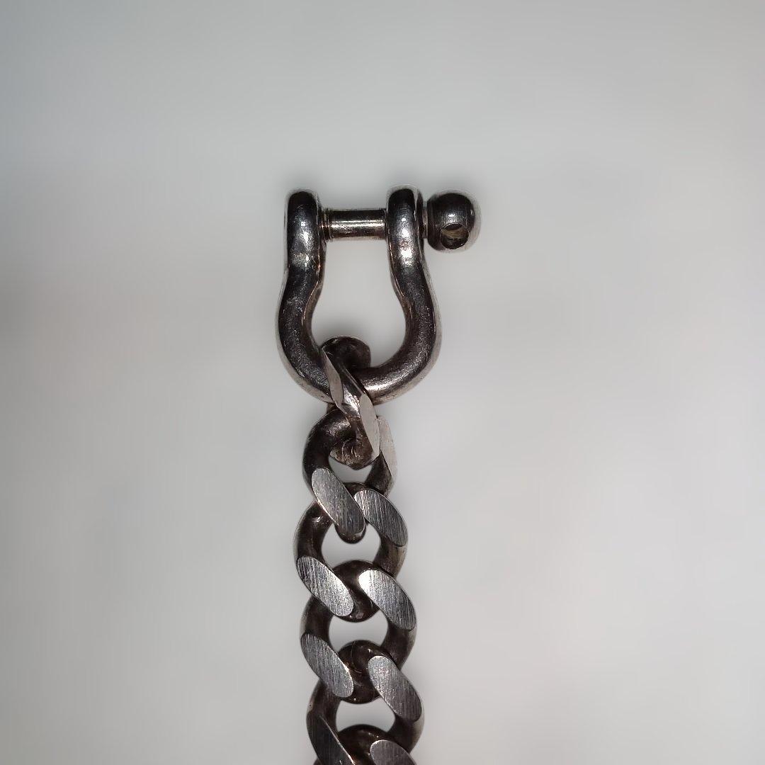 オーパス インセプション ウォレットチェーン シルバー サドルレザー