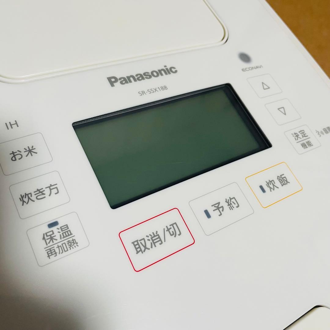 【最高級モデル】パナソニック 炊飯器 SR-SSX188 Wおどり炊き