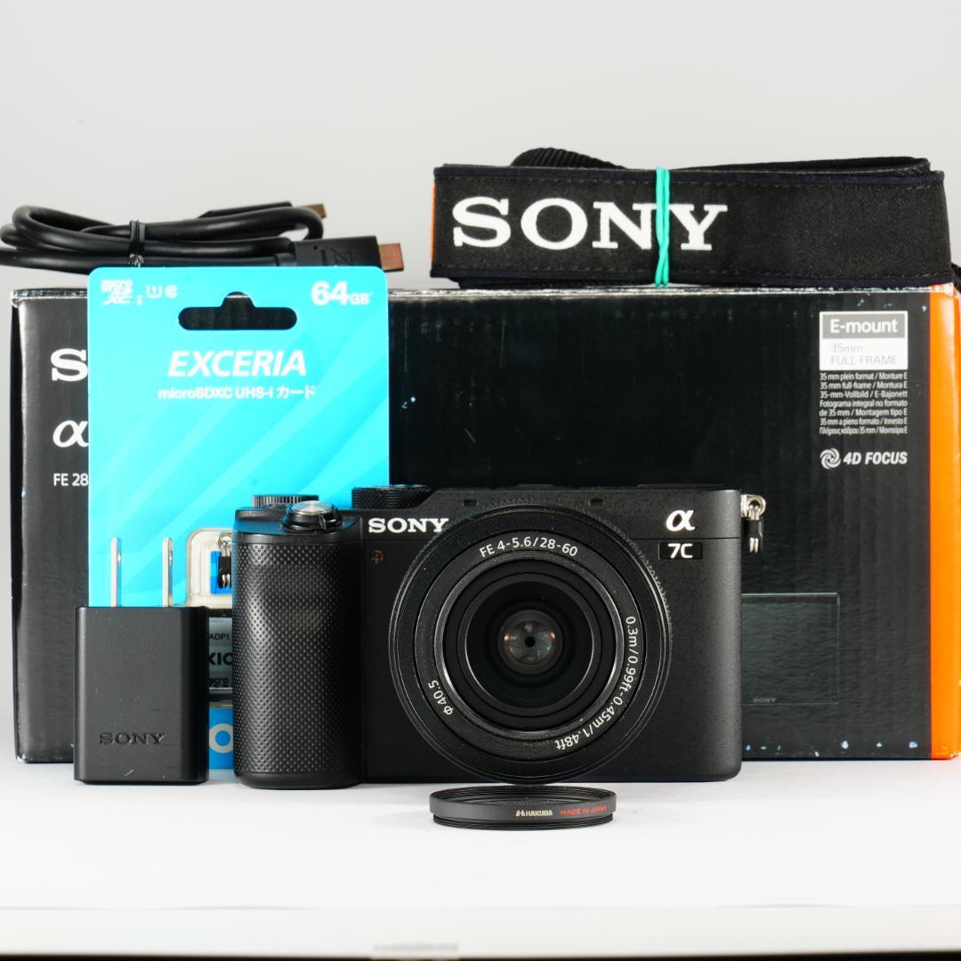 1201回/SONY α7C完全セット/64G/制限解除/即撮影 SEL2860