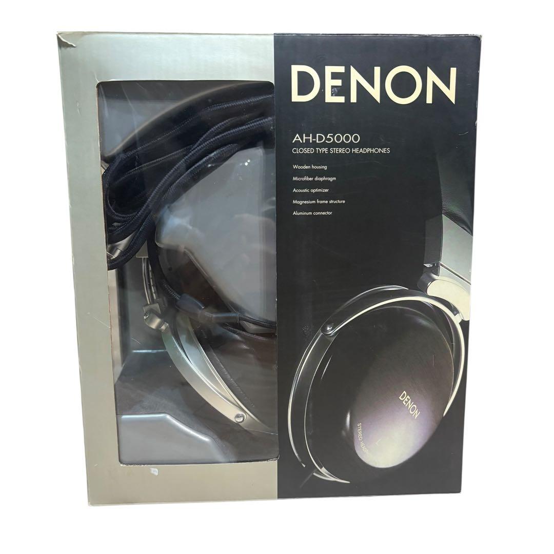 廃盤　美品　DENON AH-D5000 有線ヘッドホン 木製ハウジング 名機
