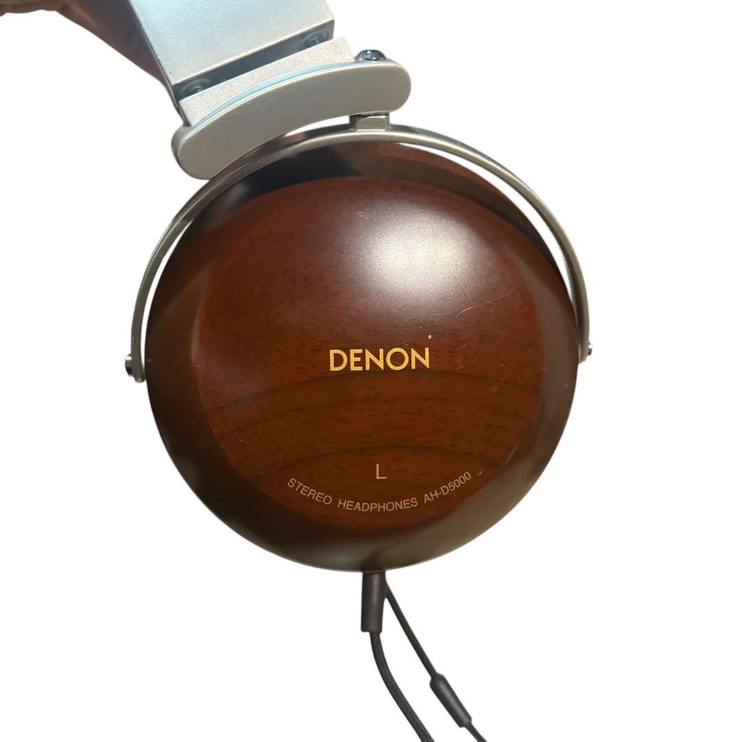 廃盤　美品　DENON AH-D5000 有線ヘッドホン 木製ハウジング 名機