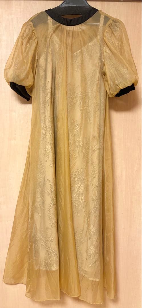 【がんたろう】atlo Aラインシアードレス パーティードレス M