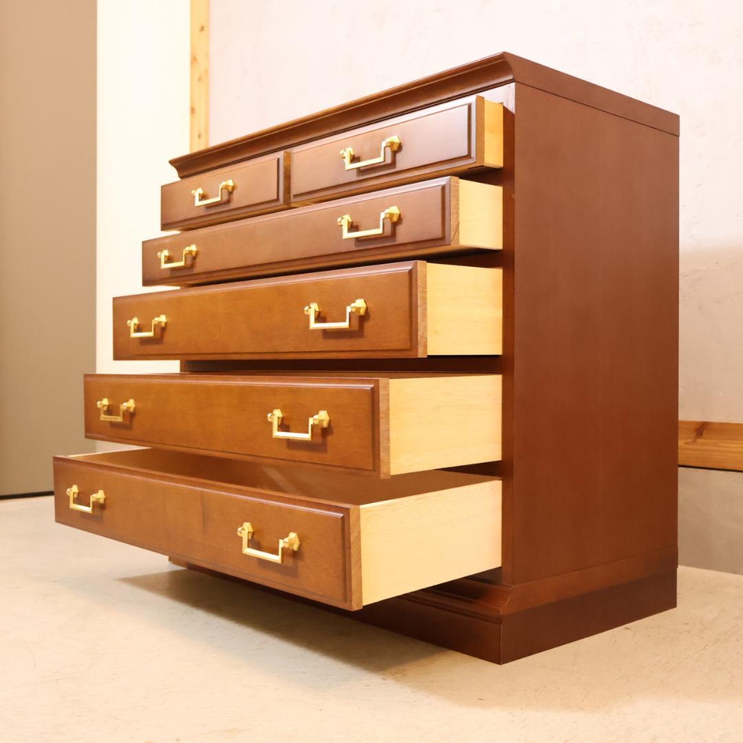 maruni マルニ 地中海シリーズ 5段チェスト 6杯 アンティーク調 収納