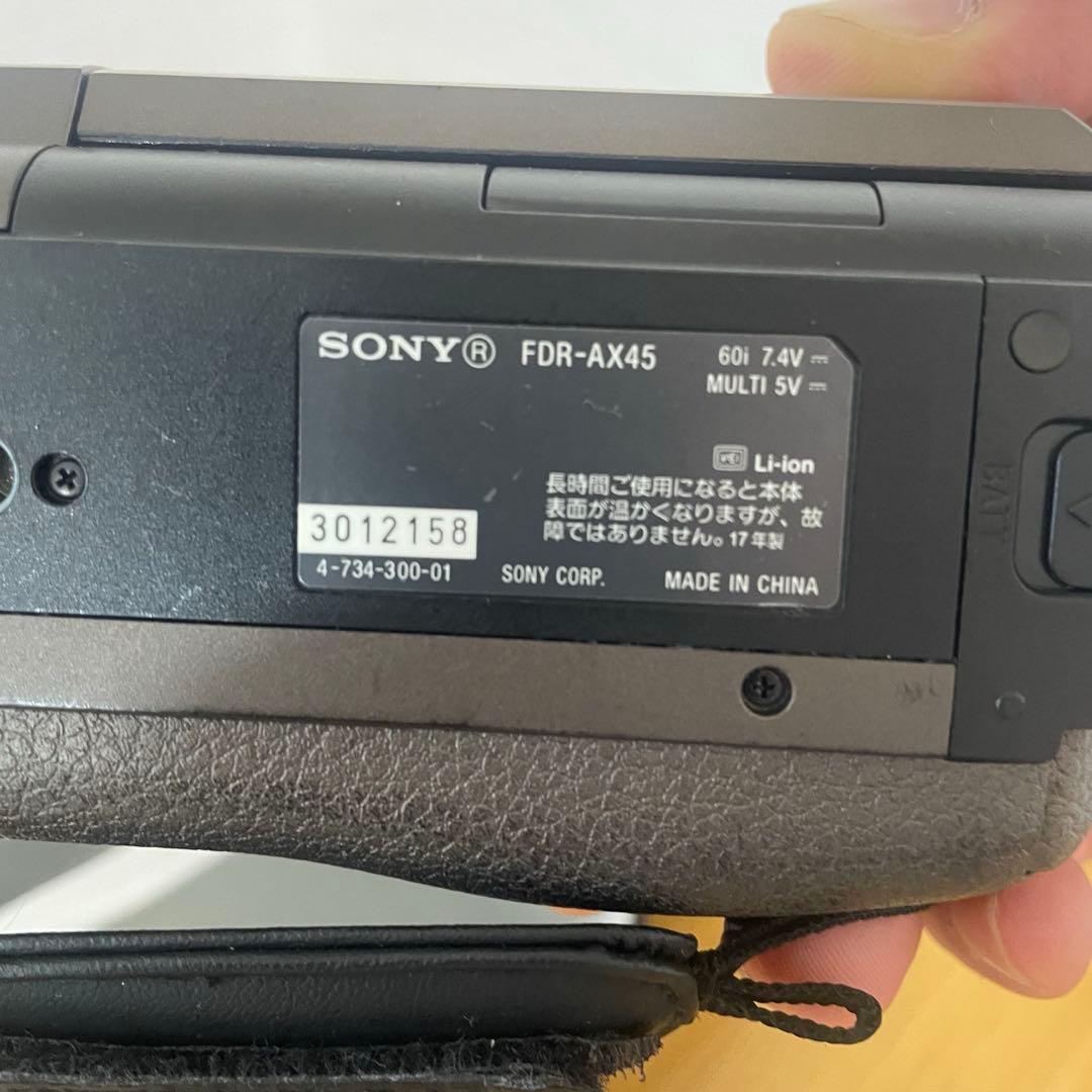 SONY 4Kビデオカメラ FDR-AX45 本体と付属品