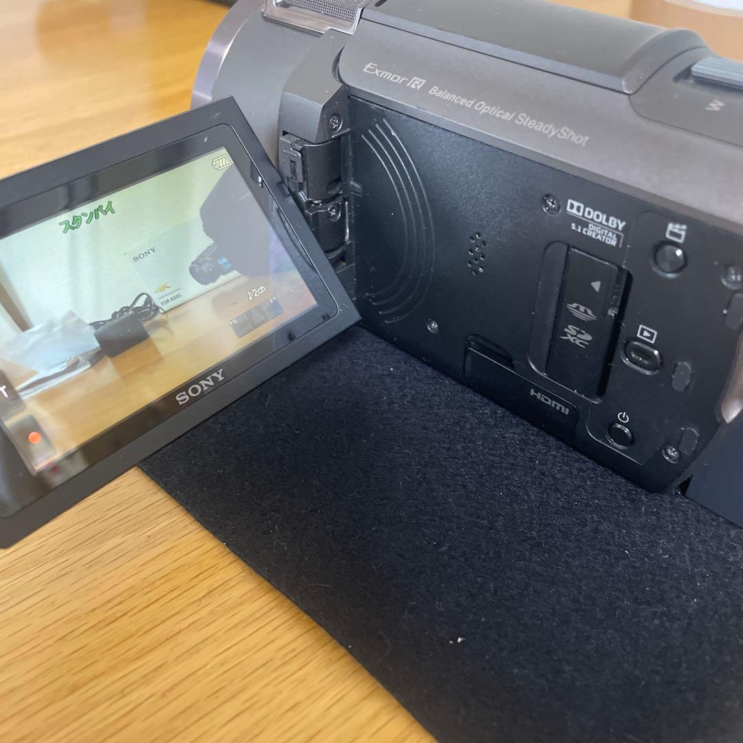 SONY 4Kビデオカメラ FDR-AX45 本体と付属品