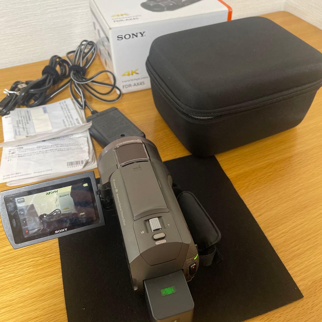 SONY 4Kビデオカメラ FDR-AX45 本体と付属品