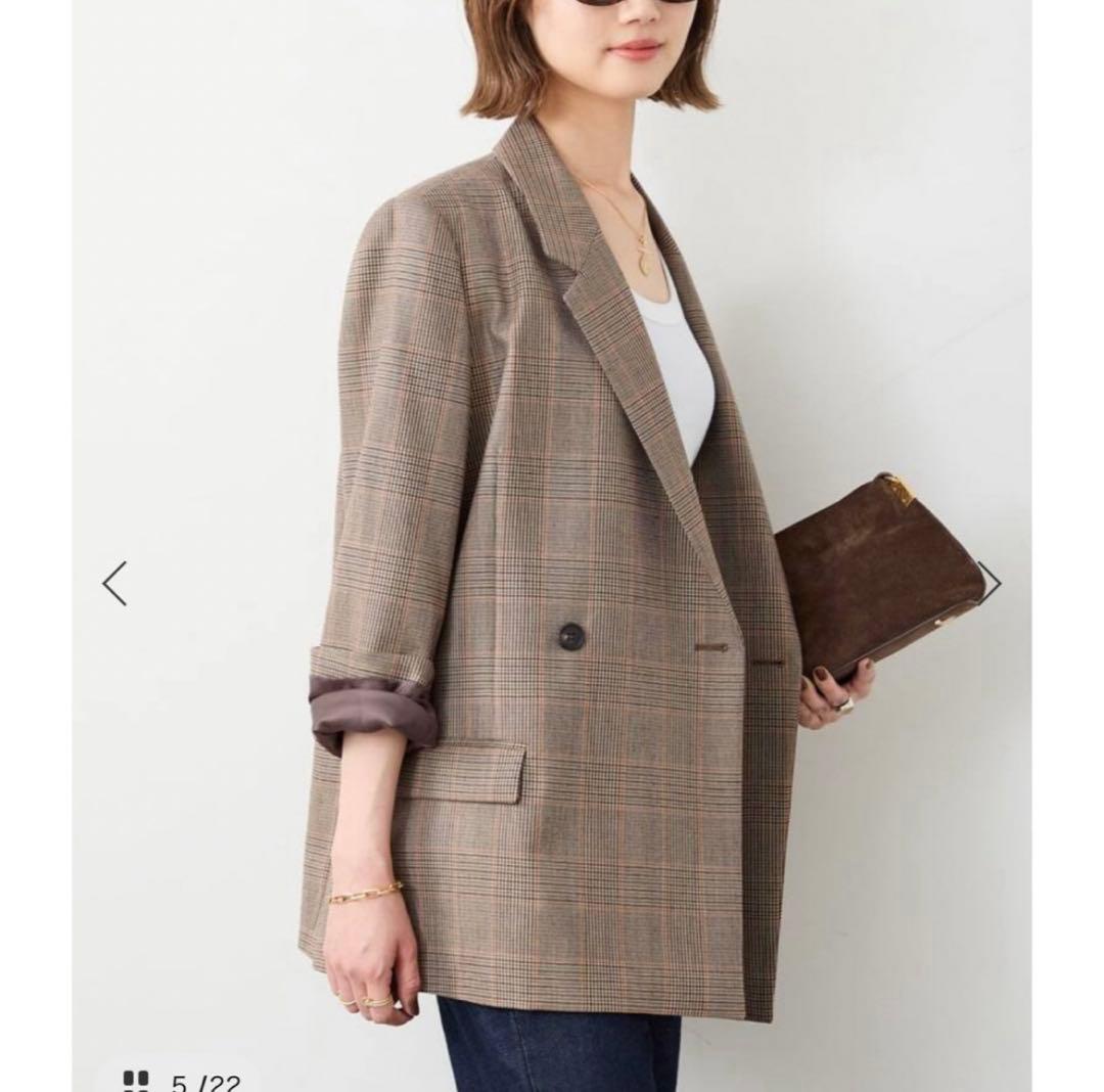 ドゥーズィエムクラス　Essential ジャケット(CHECK)