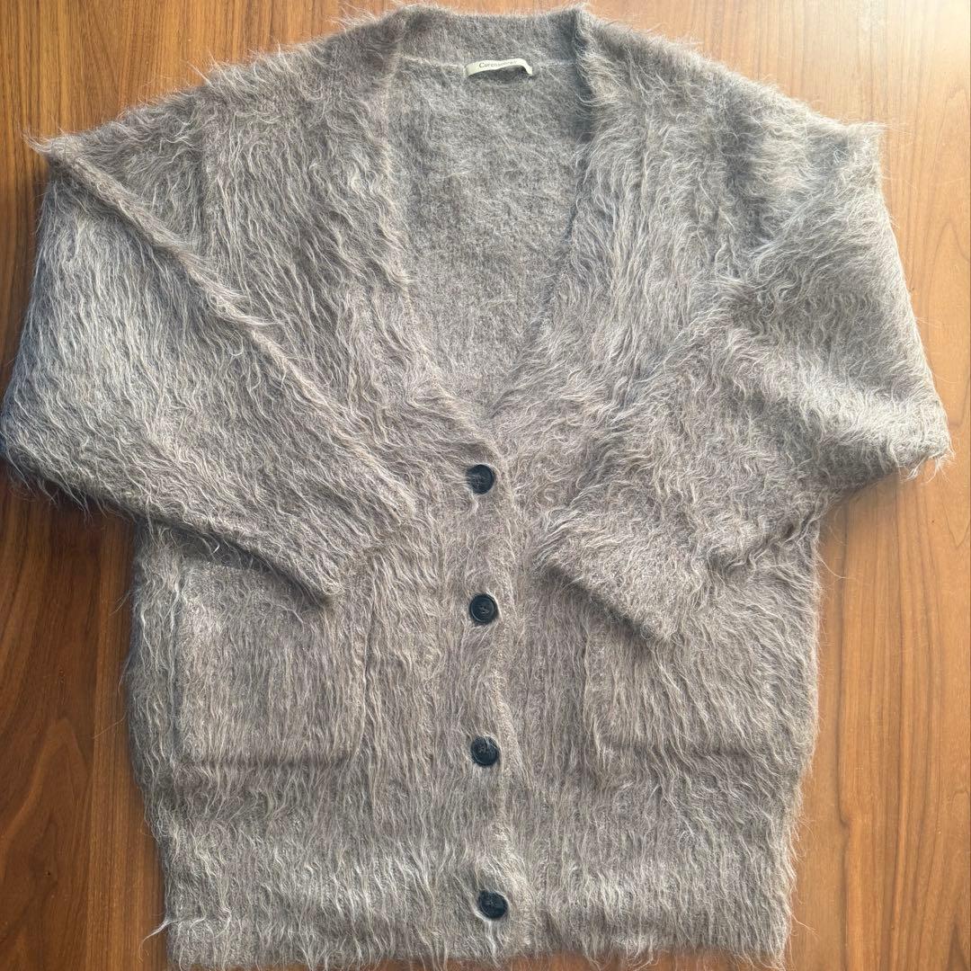 美品カレンソロジーCurensolog アルパカキモウカーディガン　ベージュ