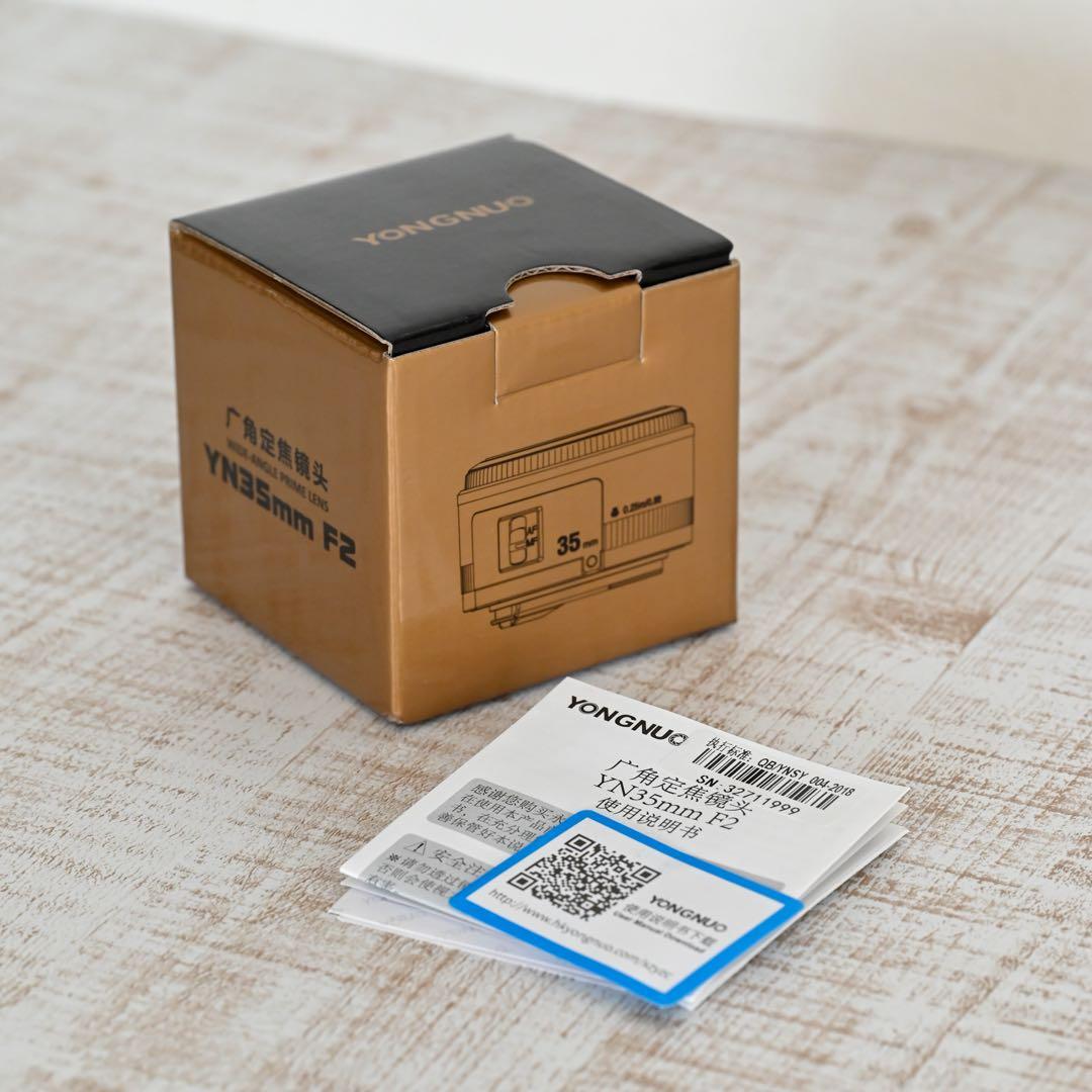 YONGNUO YN35mm F2 単焦点レンズ　Canonマウント