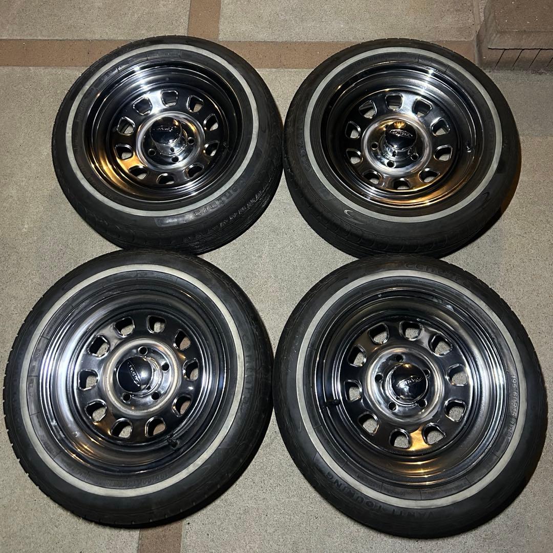 ★美品　デイトナ　15-7J 114.3-5H タイヤ４本付