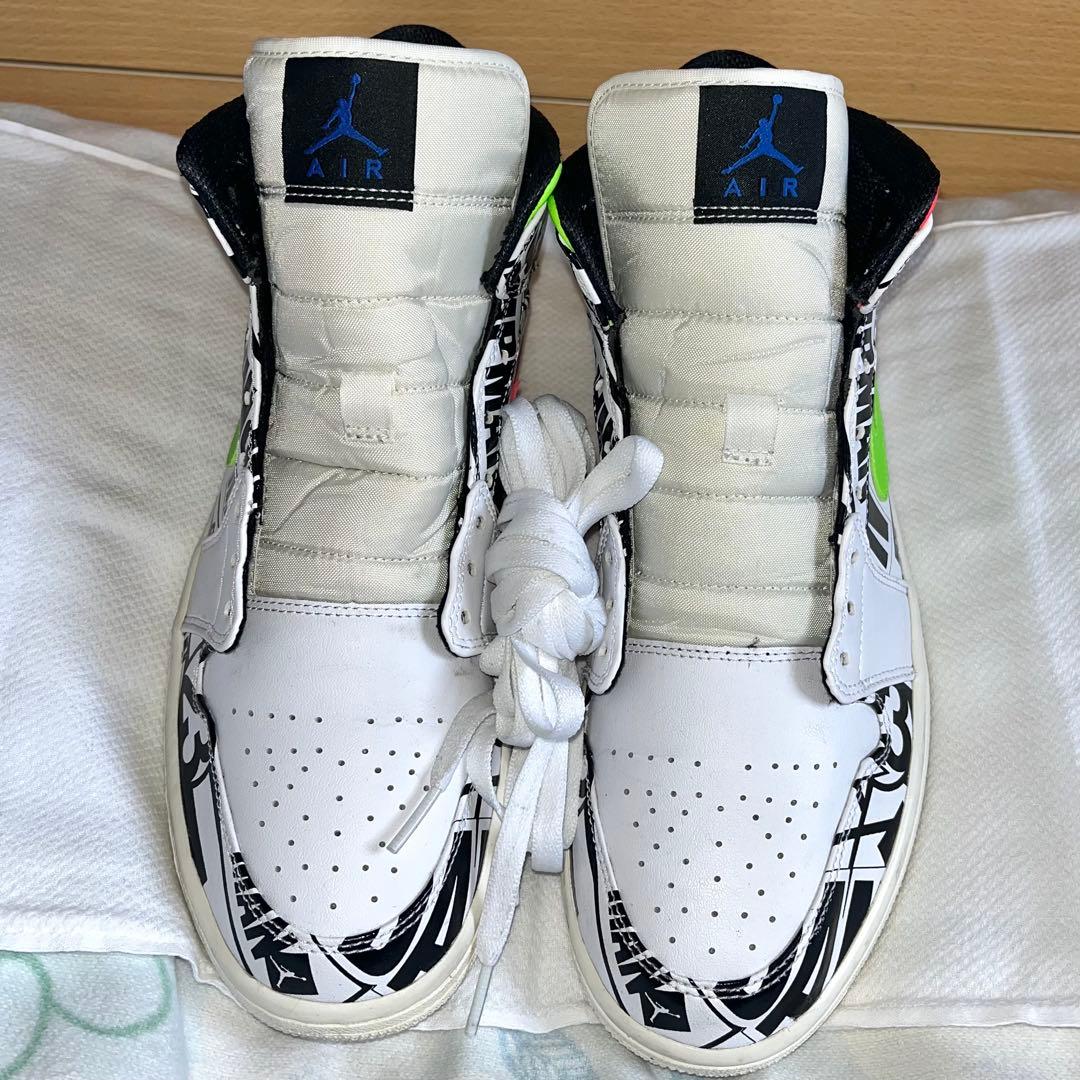 シューズ(男性用) NIKE AIR JORDAN 1 MID ALL OVER LOGOS