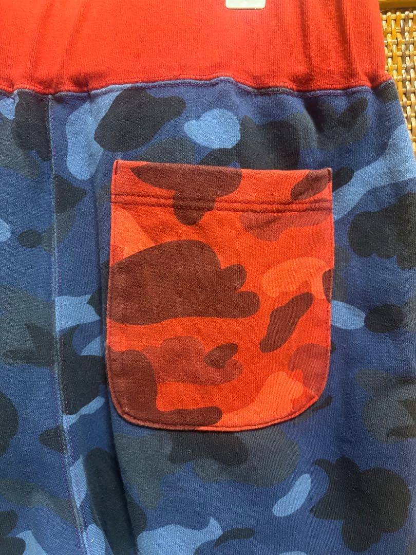 APE迷彩柄 シャークデザイン ショートパンツ