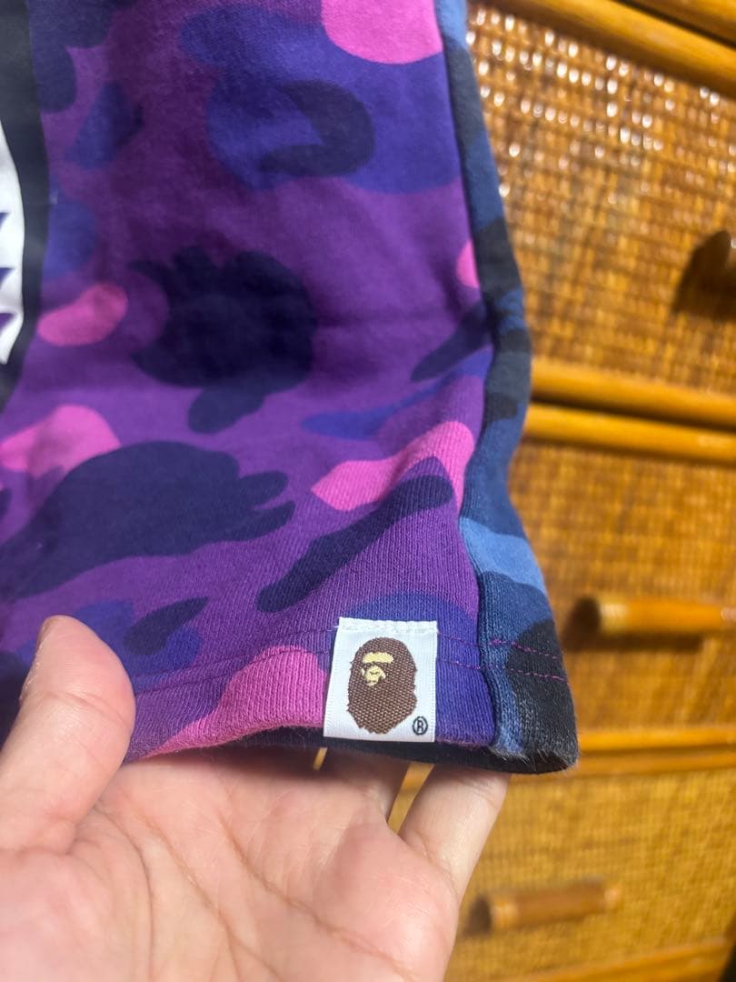 APE迷彩柄 シャークデザイン ショートパンツ