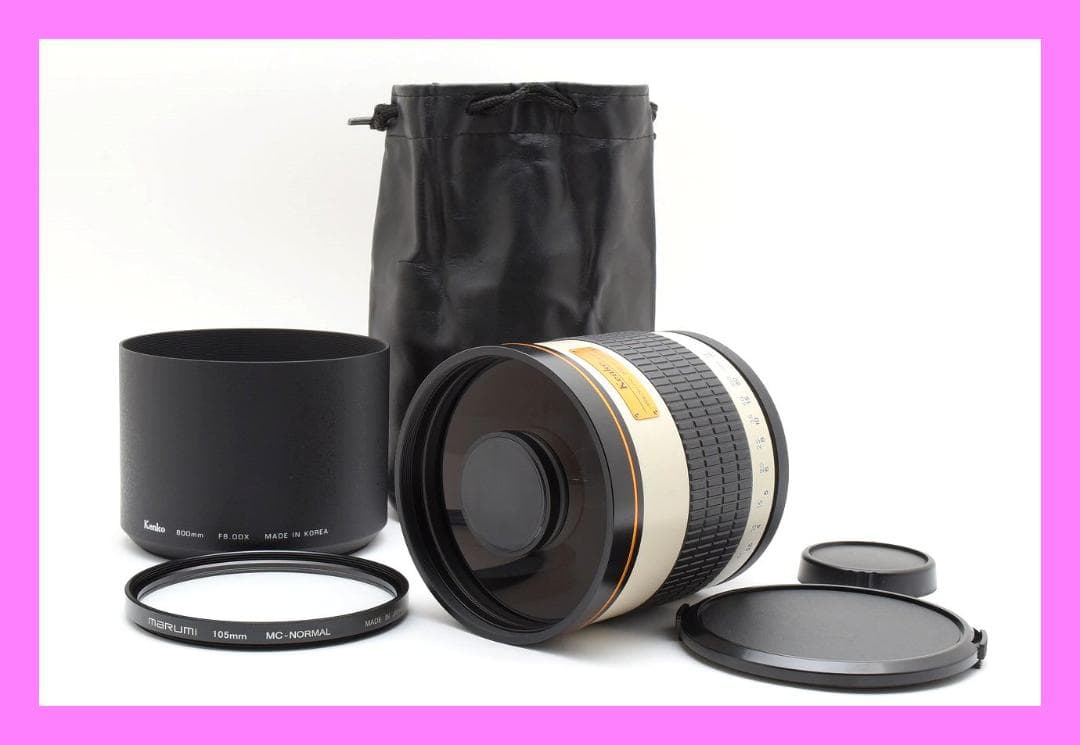 ■ キャノン用 超望遠 ミラーレンズ　Kenko 800mm F8 DX