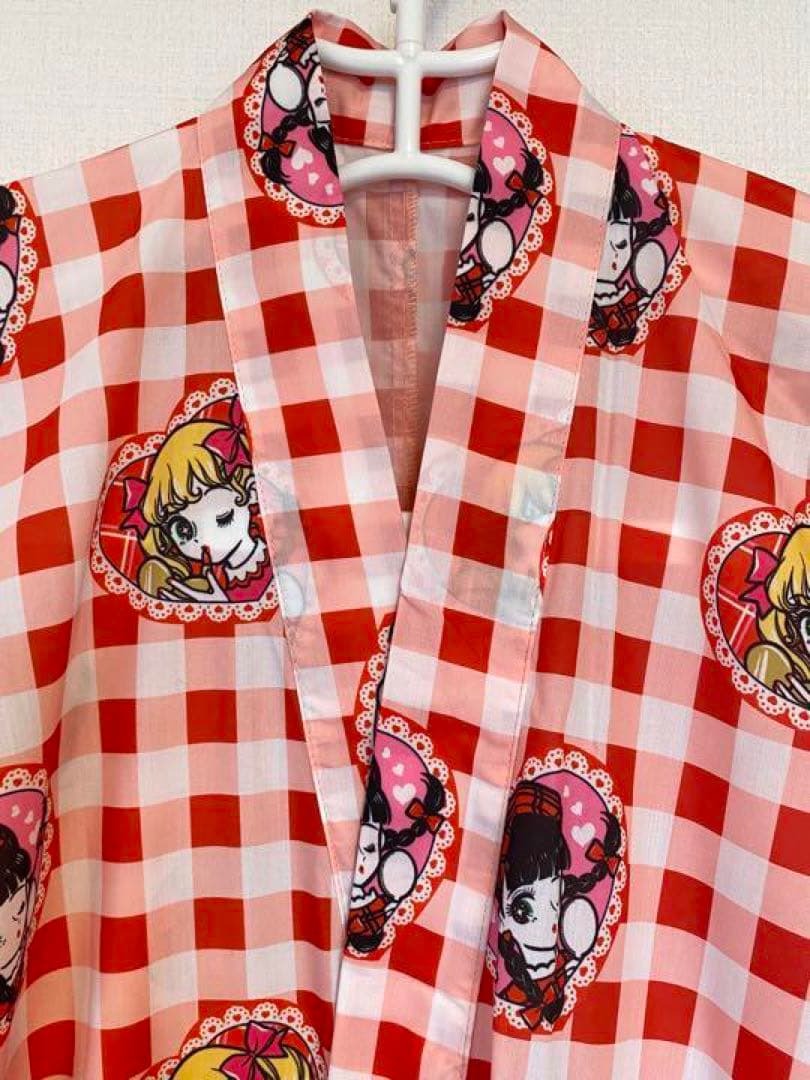 HEIHEIへいへい赤いチェック柄 浴衣