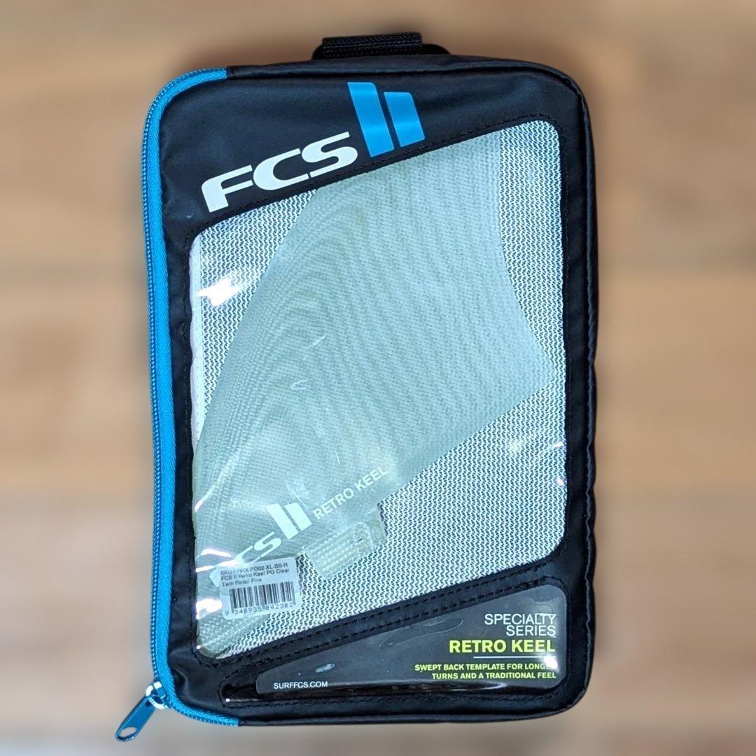 美品FCS II RETRO KEEL サーフボードフィン 2枚セット