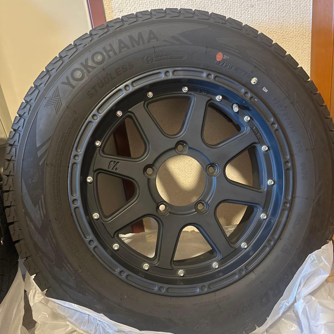 ジムニー　スタッドレスMLJ エクストリームJ フラットブラック　アルミ