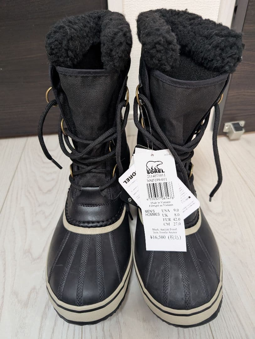 【未使用品】ソレル SOREL スノーブーツ パックナイロン ウォータープルーフ