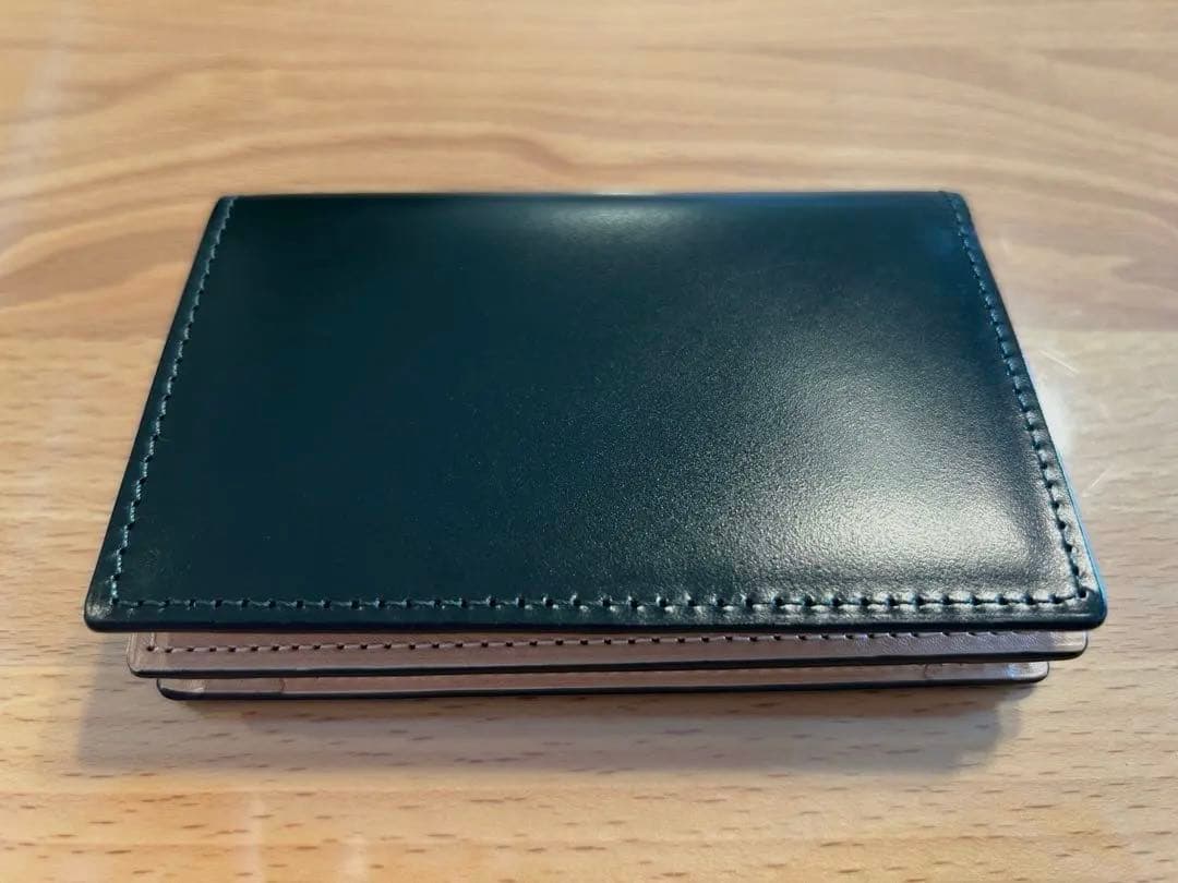 ココマイスター　COCOMEISTER　名刺入れ　ブライドルレザー　モスグリーン