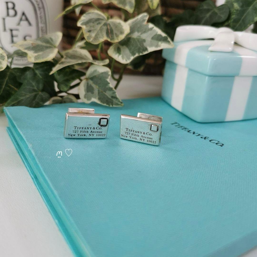 ティファニー　レターモチーフ　エンベロープカフス　カフリンクス　スーツ　メンズ